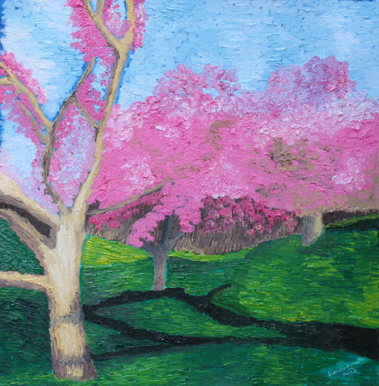 World's End in Bloom - Oil on canvas